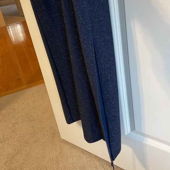 Reformation Kinsey Dress, Metallic Blue, Size Medium NWT - Picture 6 of 7